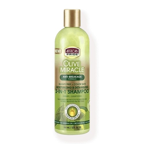 Shampoing et Après-shampoing 2-en-1 Olive miracle - AFRICAN PRIDE - Fibrany